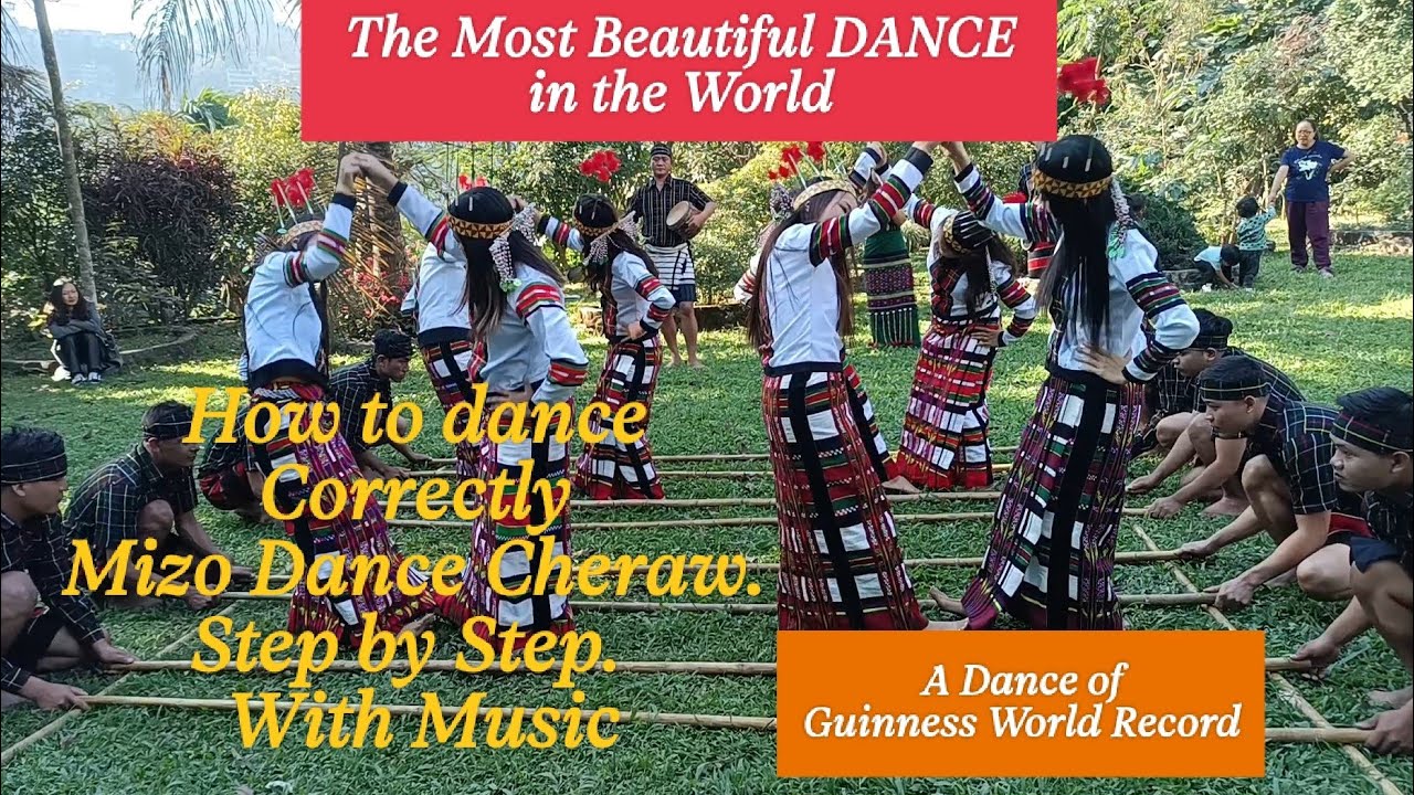Cheraw Dance / Bamboo Dance. Step by Step. Kantluang.