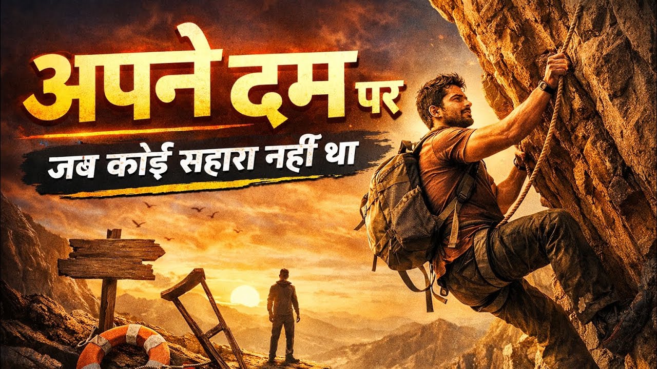 “अपने दम पर खड़े होने की कहानी | No Support Motivation Hindi” || @khwaabology 