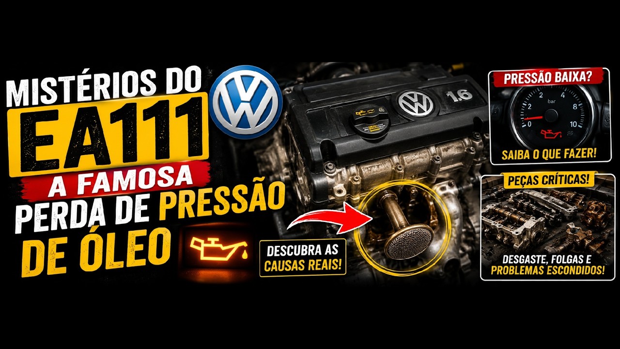 Mistérios Do EA111- A Famosa perda de Pressão de Óleo ☑️