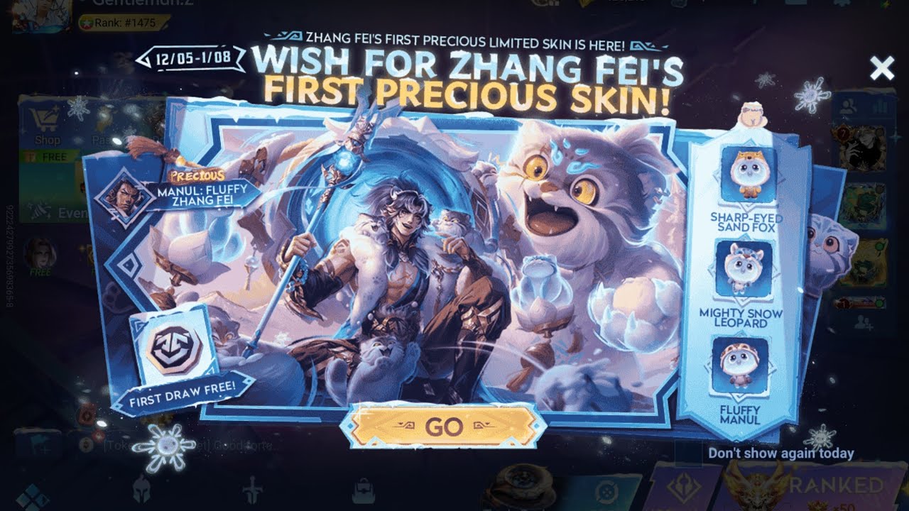 Zhang Fei skin gatcha #honorofkings 