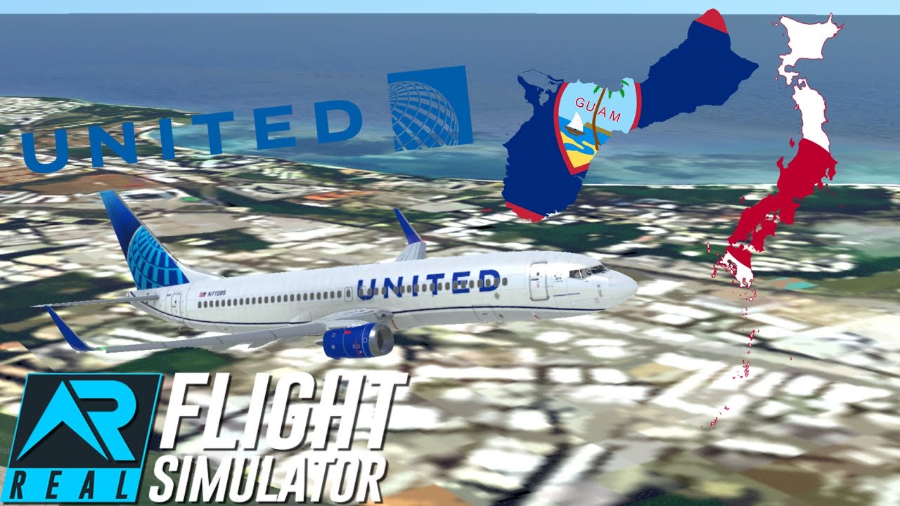 Real Flight Simulator | Guam (GUM) - Tokyo (HND) | United 737-800