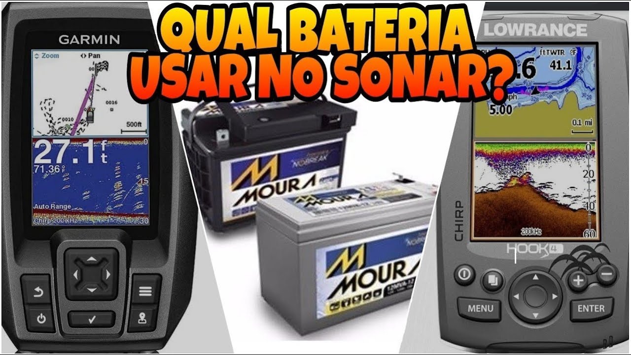 BATERIA PARA SONAR, Qual utilizar no Garmin Striker 4CV Plus ou Lowrance Hook Elite no CAIAQUE