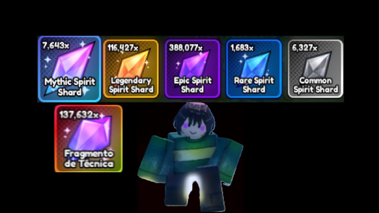 todos os métodos para pegar technique shard e Spirit shard atualizado no Anime Last Stand