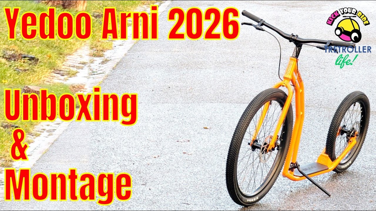 Yedoo Arni 2026 ist da! Unboxing und Aufbau des großen & günstigen Cross-, Dirt-, Dog-Scooters!