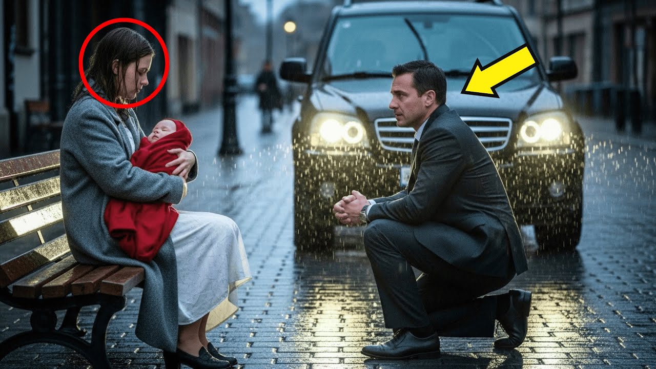 Un CEO frío halló a una chica amamantando a su bebé bajo la lluvia, ignorante de que solo le quedaba