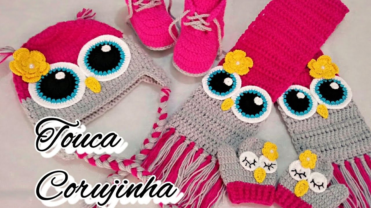 AULA- TOUCA CORUJINHA EM CRÔCHE.