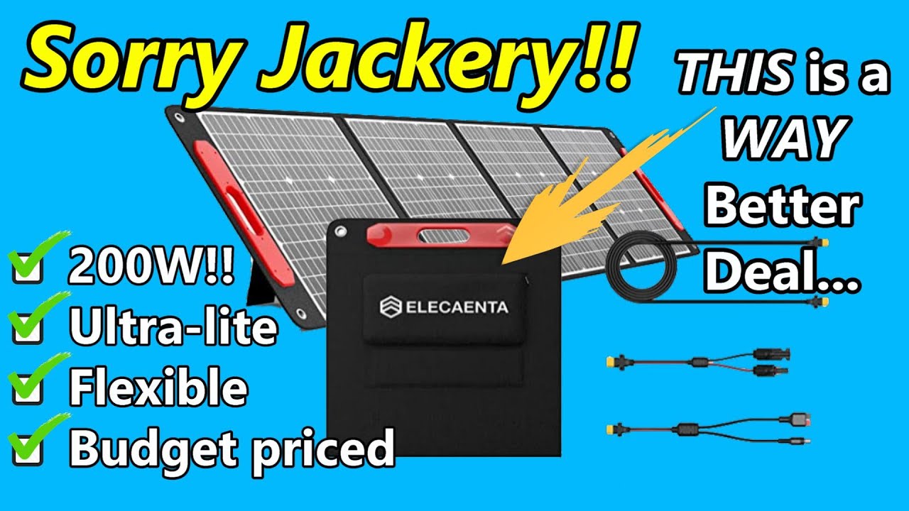 NO HYPE - BEST DEAL on Portable 200W Solar Panel: Elecaenta 200W
