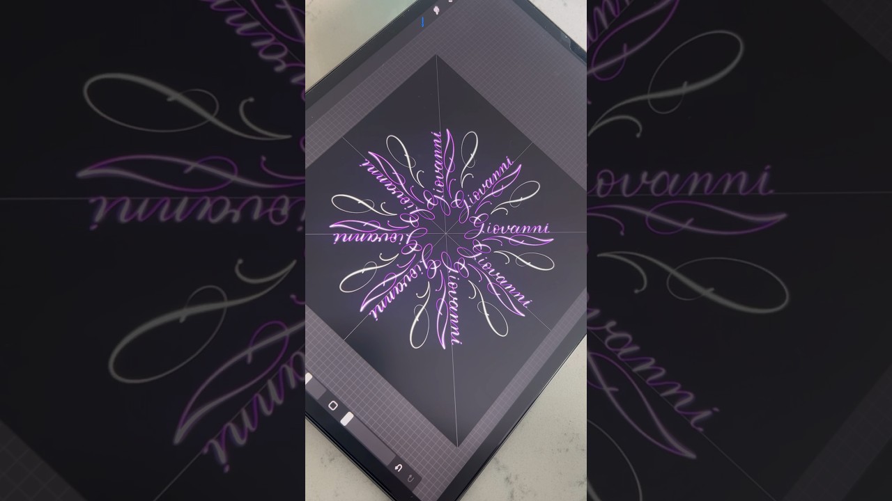 #procreate #ipadlettering #calligraphy #handlettered #digitalart #procreate #mandala #fyp