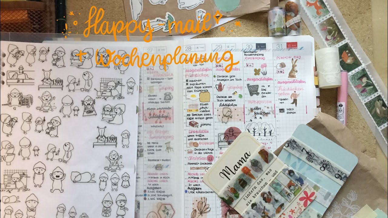 Happymail Mondkalender, Wochenplanung