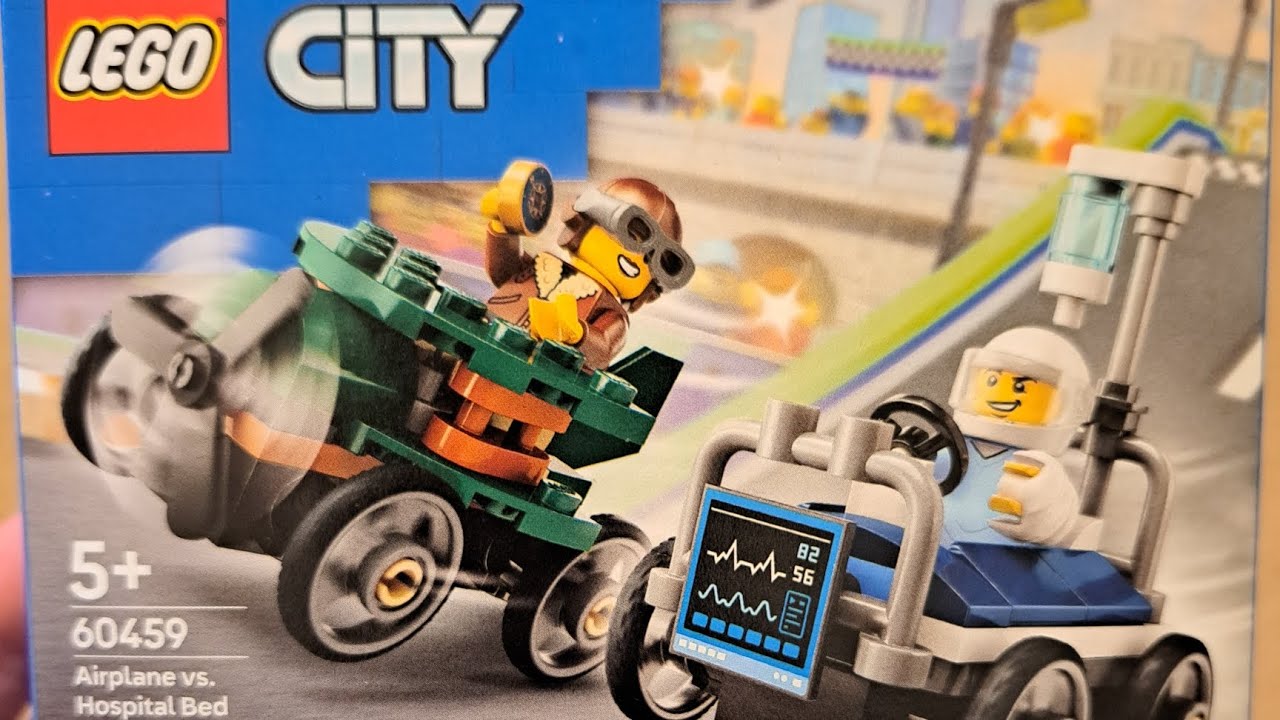 LEGO City Airplane vs. Hospital Bed 60459