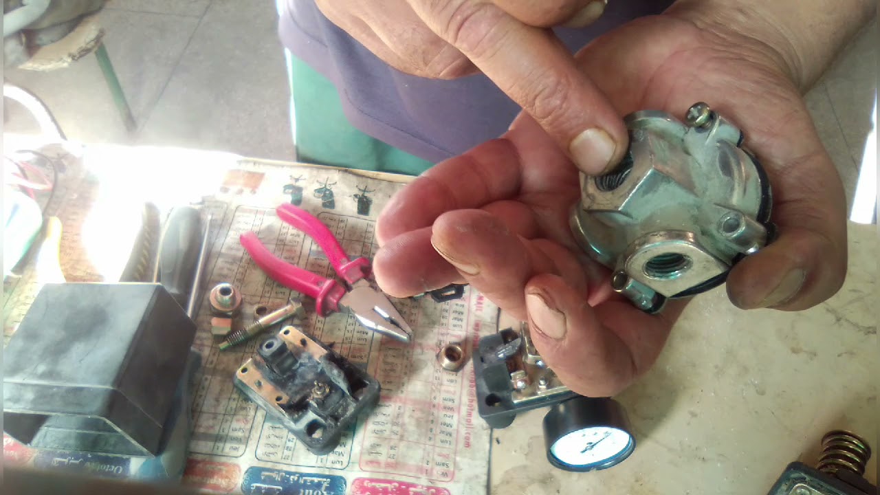 réparation pressostat triphasé d'un compresseur d'air