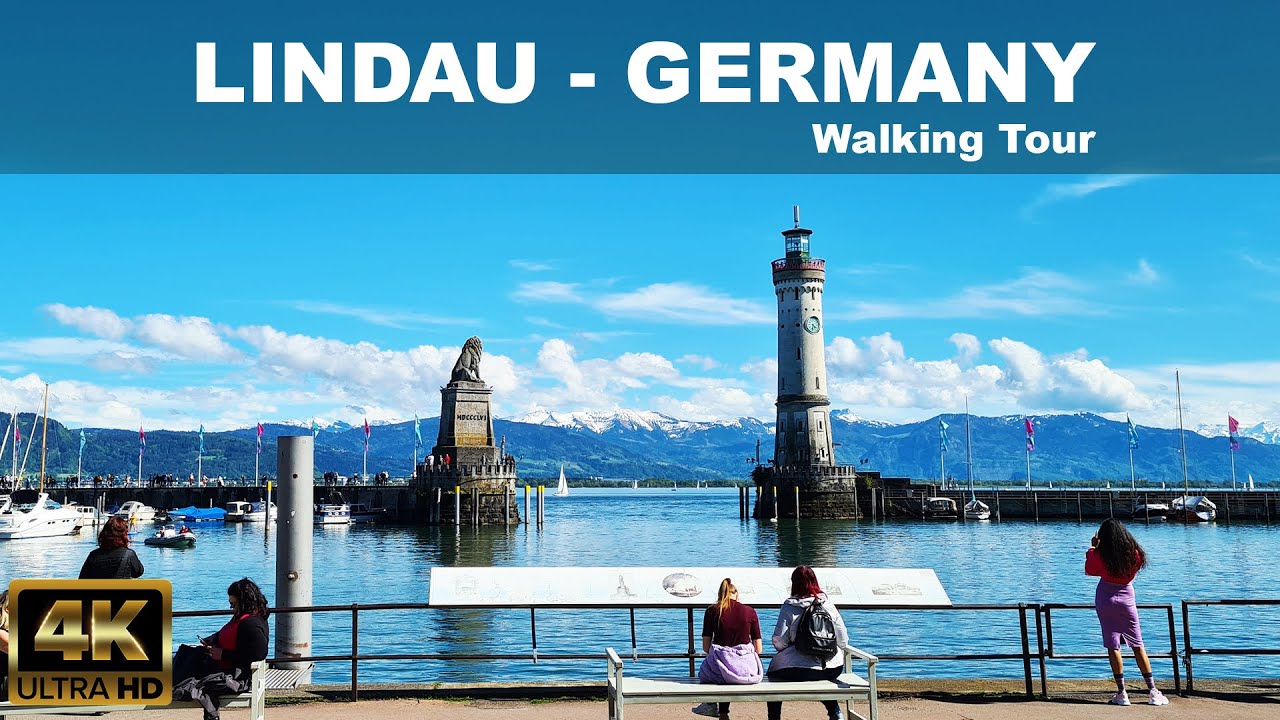 🇩🇪 LINDAU | BODENSEE | Germany | 4K Walking Video