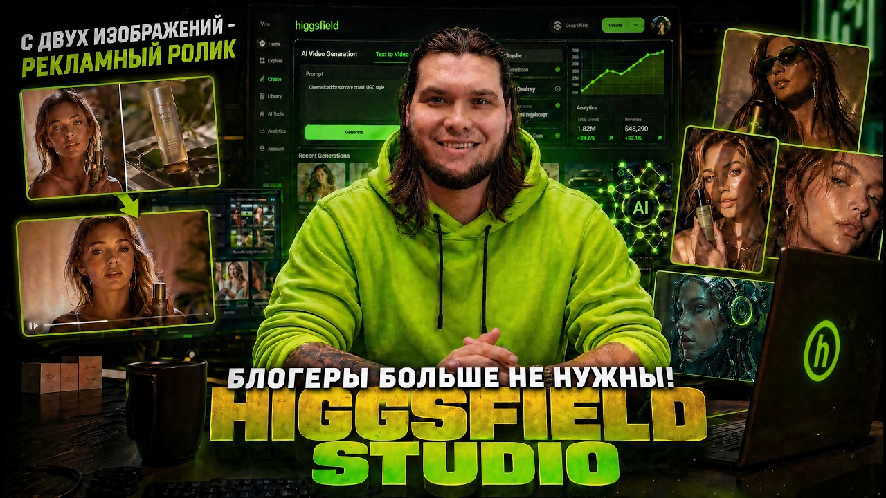 Higgsfield Marketing Studio | Реклама из 1 фото!