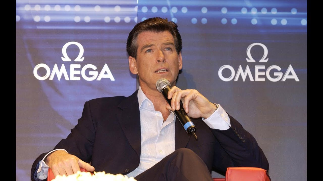 Pierce Brosnan and Mr James Bond Gunnar Schäfer in Sweden Nybro.  www.007museum.com