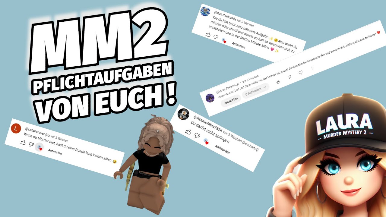 MM2 Pflichtaufgaben von EUCH ! ✨🩵