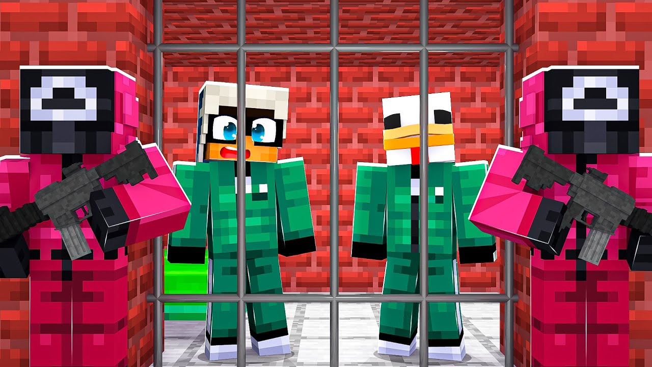 SCAPPIAMO DALLA PRIGIONE DI SQUID GAME SU MINECRAFT
