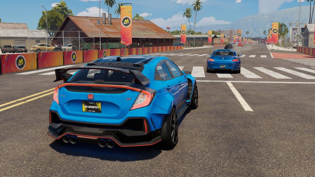 Race honda civic typeR 800HP  - the crew motorfest  #civic 