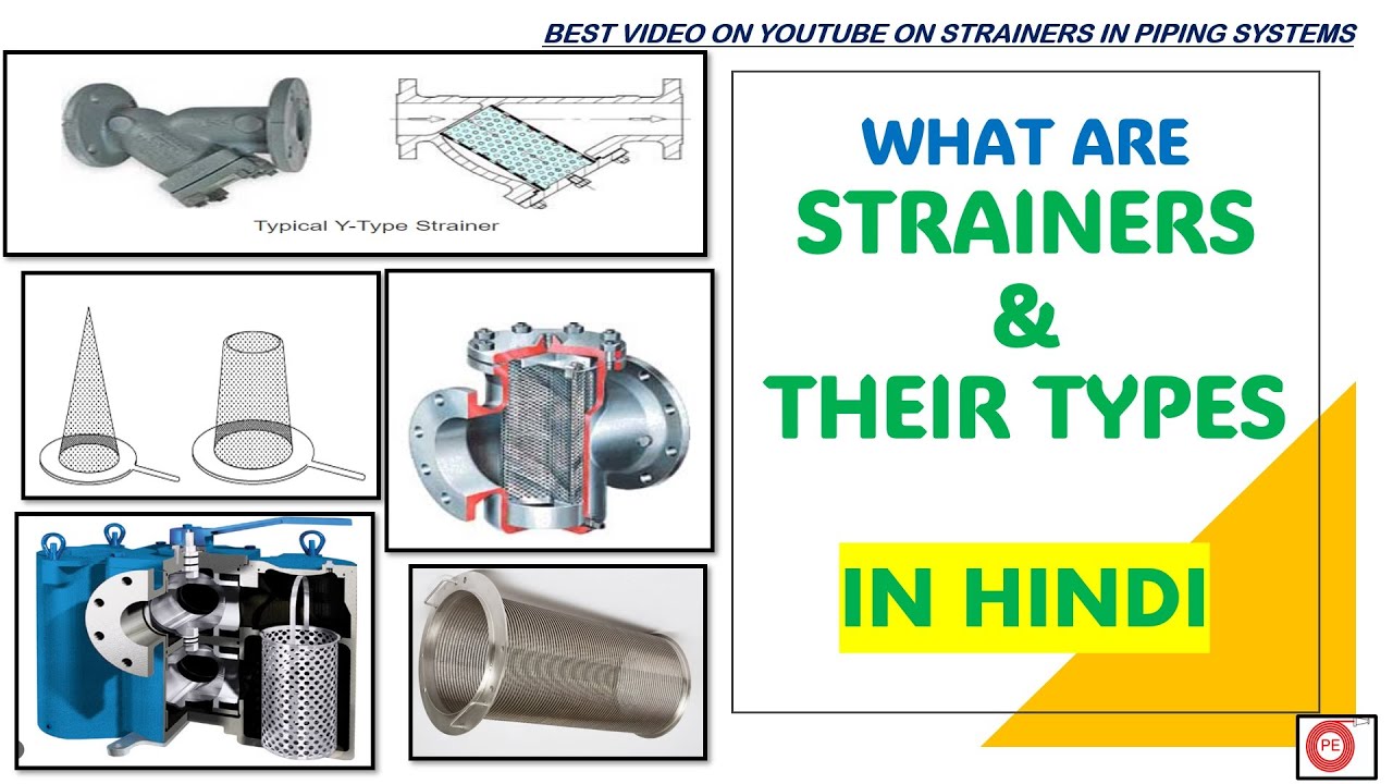 What are Strainers? Uses of Strainer in Piping System| Different types of Strainers| Y type strainer