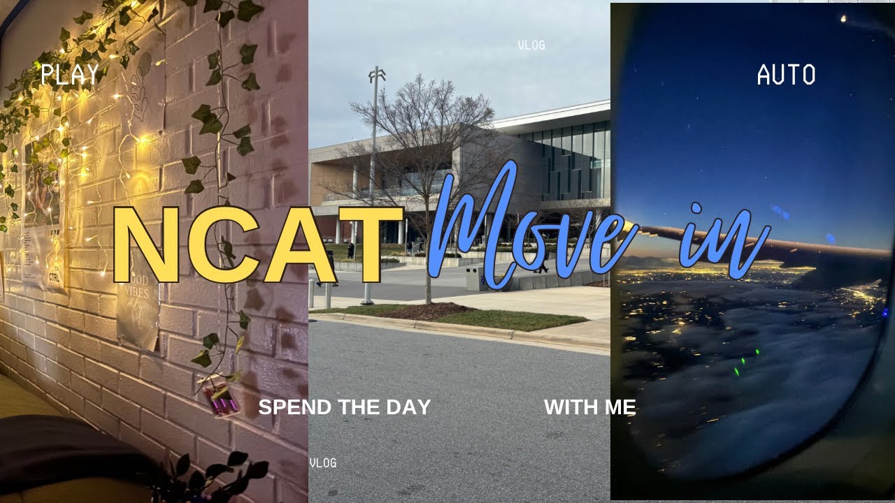 NCAT Spring 2024 Move In Vlog! Cooper Hall 🔵🌕 | Vlogs W/Derek