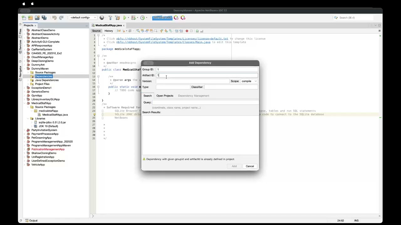 JDBC And Model Classes