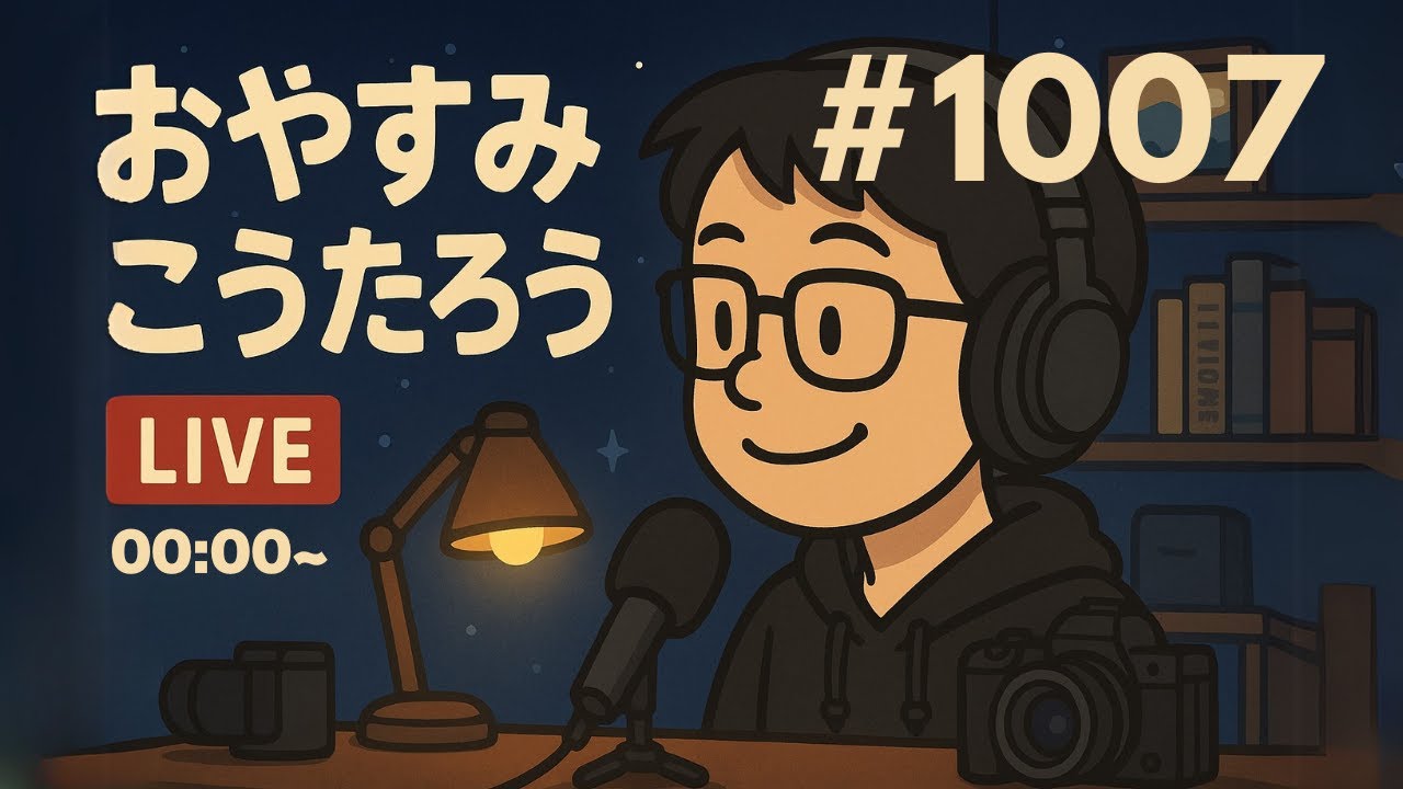 【おやすみこうたろう】勝どき橋の謎…深夜に勃発！卵焼き×ケチャップ大論争🌙　0:00〜0:30くらいまでこんばんはとおやすみなさいをぼくが言いたいだけのライブ💤