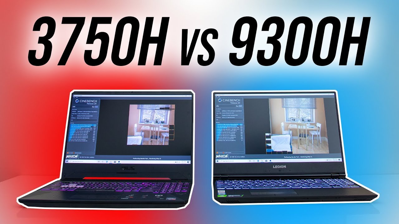 Intel i5-9300H vs Ryzen 7 3750H - Laptop CPU Comparison and Benchmarks
