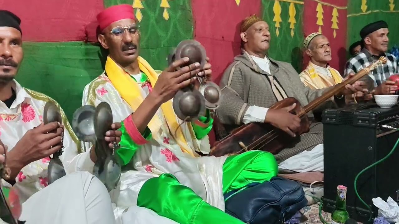 معلم محمد - ݣناوة ليلة - ( الحومر ) ❤️❤️❤️🔪🔪❤️❤️❤️maalem Mohammed - Gnawa of morroco -( homer )