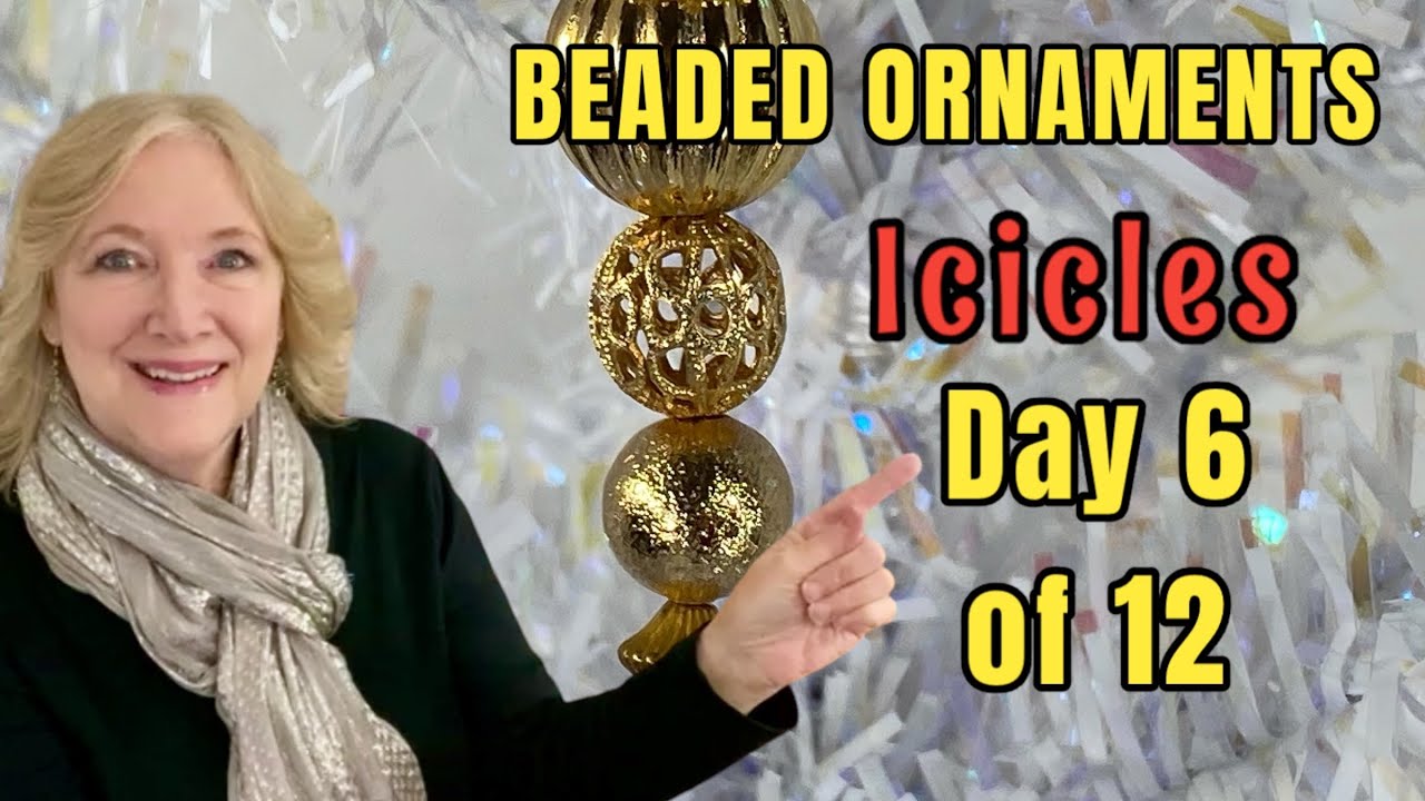 6: Beaded Icicles CHRISTMAS ORNAMENTS ❤️ Beginner Jewelry Making DIY