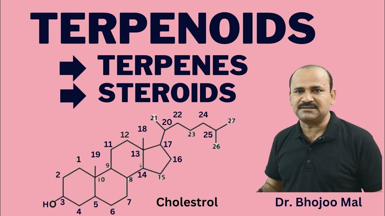 Terpenoids | Terpenes | Steroids | Lipids | Class 11 biology | by Dr. Bhojoo Mal