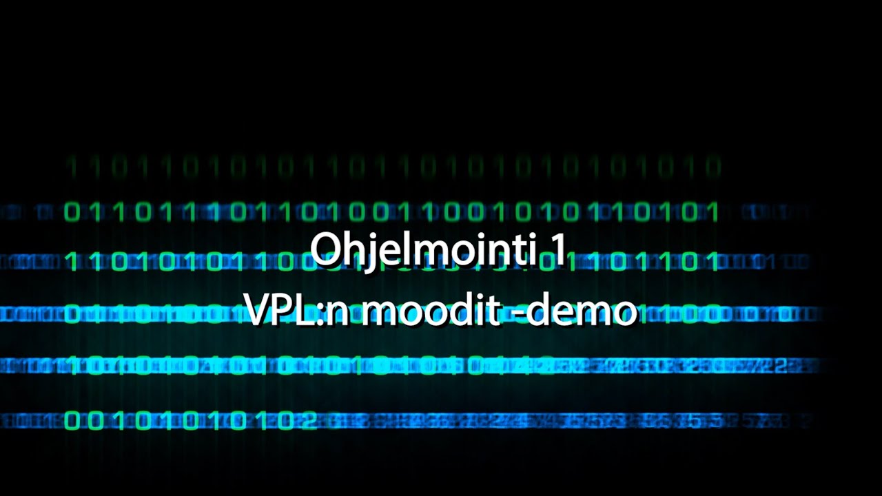 Ohjelmointi 1 - VPL moodidemo