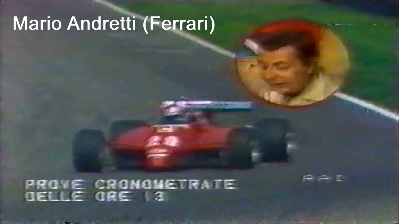 GP Italia 1982 Monza Qualifiche RAI Mario Andretti Ferrari Nelson Piquet Keke Rosberg