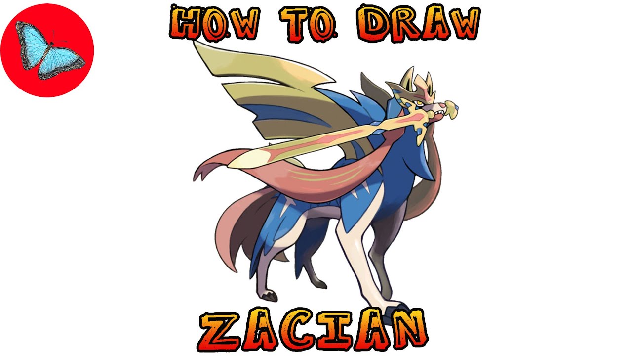 How To Draw Zacian Pokemon | Drawing Animals