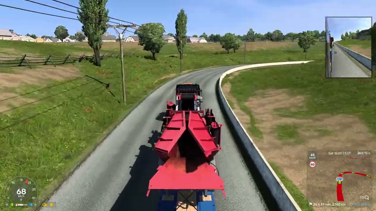 ets2 transport  cargo water tank from brgas to obia