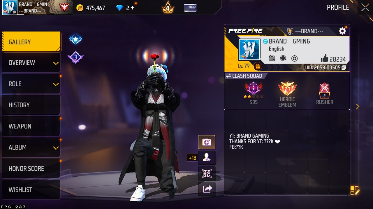 🔥 BRAND GAMING IS LIVE RIGHT NOW! | INSANE FREE FIRE RANK PUSH 🔥 💥 JOIN FAST! #BrandGaming