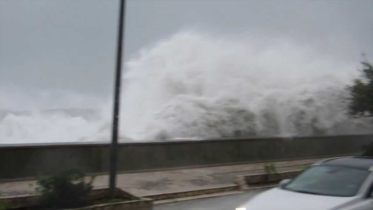 Onda anomala, Mareggiata Catanzaro Lido 1 dicembre 2013