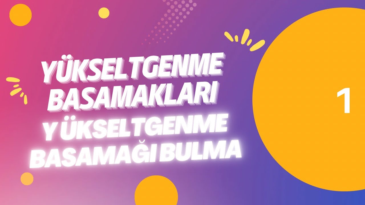 AYT Yükseltgenme Basamağı Bulma - 2026