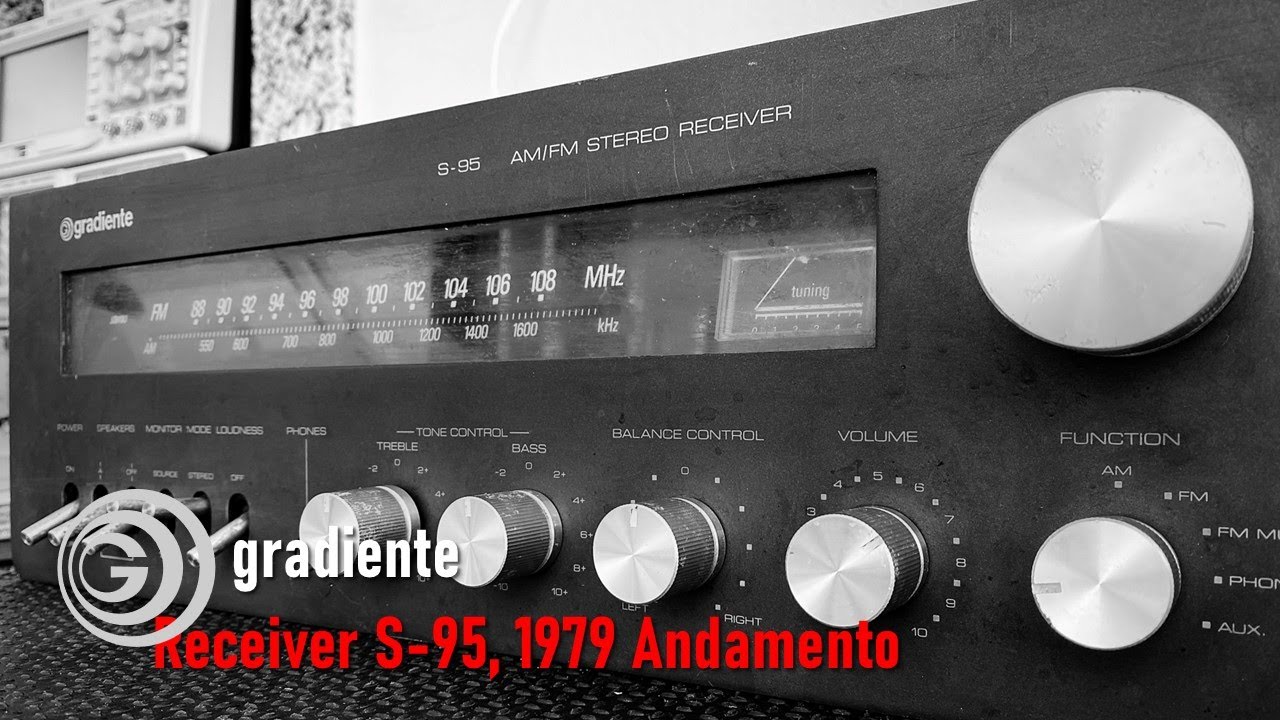 Receiver Gradiente S-95, 1979 Restauração Andamento