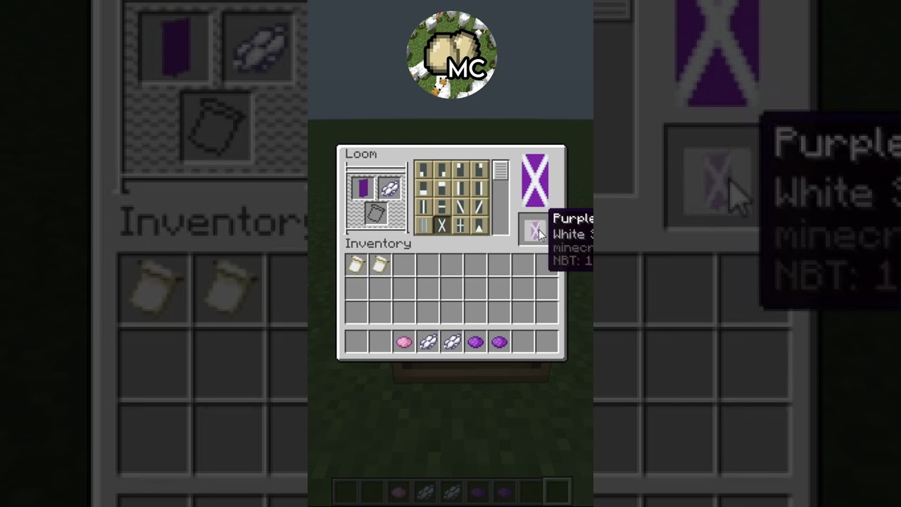 Minecraft Rabbit & Heart Banner Design #16 #minecraft #shorts