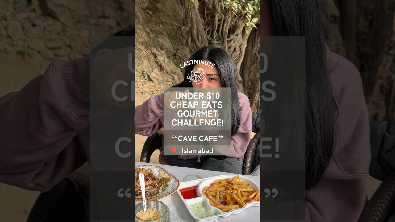 Under 5$ Cheap Eats in Islamabad Gourmet Challenge! #cavecafe #pakistani #pakistan #islamabad