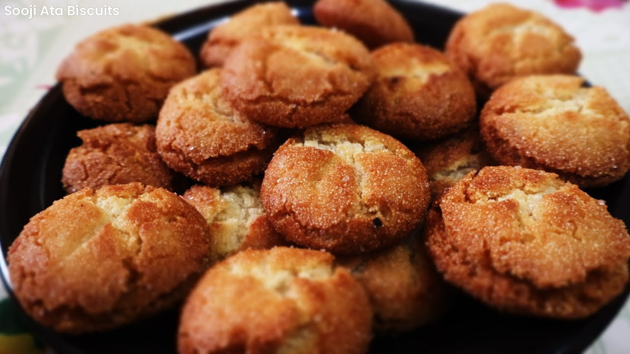 Easy Sooji Aata Biscuits Recipe | Quick Tea Snacks By Fantastic Food Tales