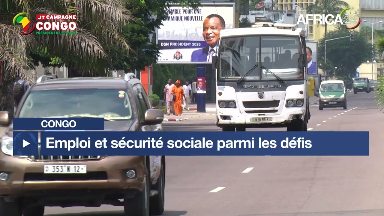 Congo : Emploi, sécurité sociale parmi les défis du futur président