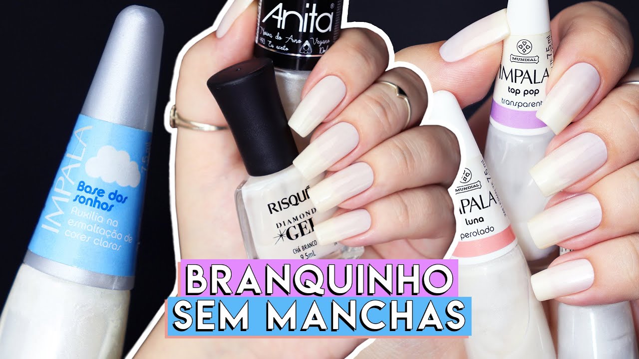COMBINAÇÕES de ESMALTES BRANCOS Transparentes | Dicas e Truques para Aplicação SEM MANCHAS nas Unhas