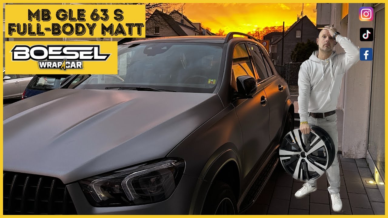 🟨 Mercedes GLE 63 S AMG  Lackschutzfolie in Matt  / BOESEL.nrw