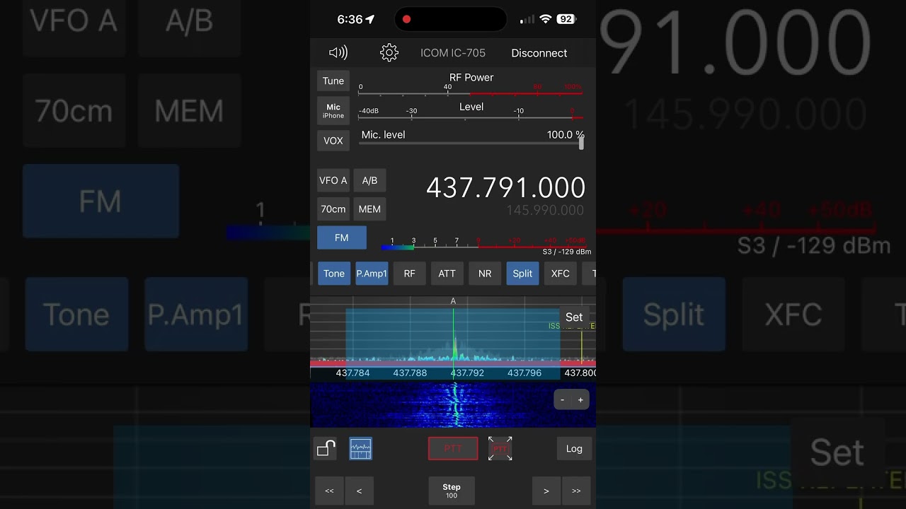 FM communications from the Amateur Radio repeater (NA1SS) on the International Space Station (ISS).