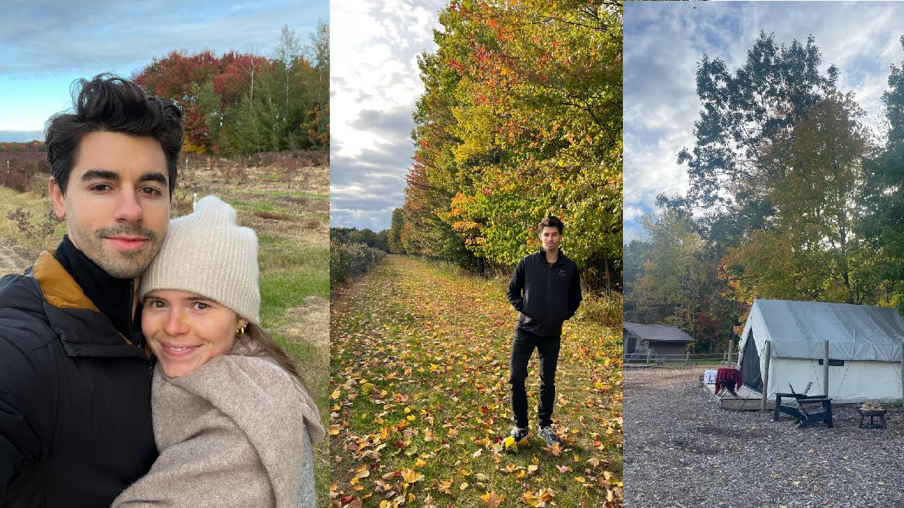 GLAMPING VLOG: spending a cozy autumn weekend exploring Michigan