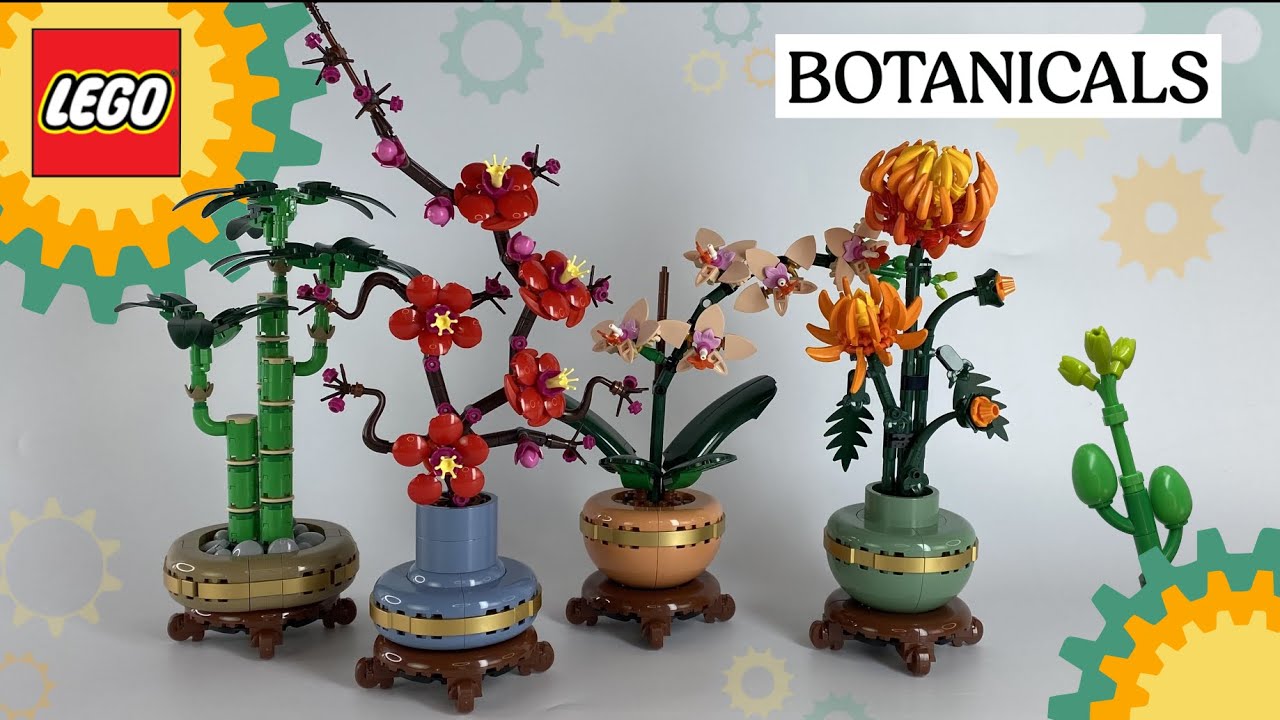 LEGO Botanicals Chrysanthemum Plum Blossom Mini Orchid Lucky Bamboo Review 10368 10369 10343 10344