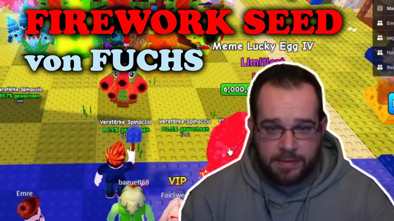 ROBLOX: FIREWORK SEED von Fuchs bekommen, DANKE 🤗🎇 | Martschy Clips vom 07.01.2026