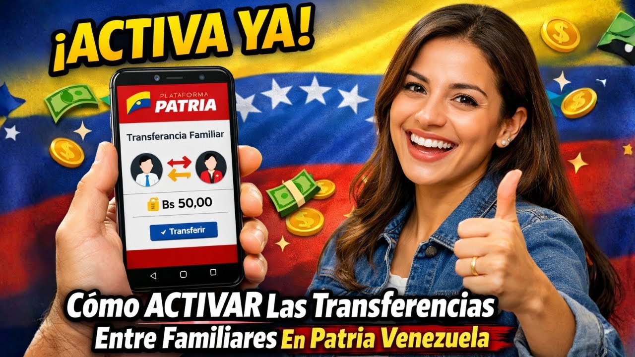 🔴 C&oacute;mo ACTIVAR Las Transferencias Entre Familiares en PATRIA Venezuela (REQUISITOS 2026)