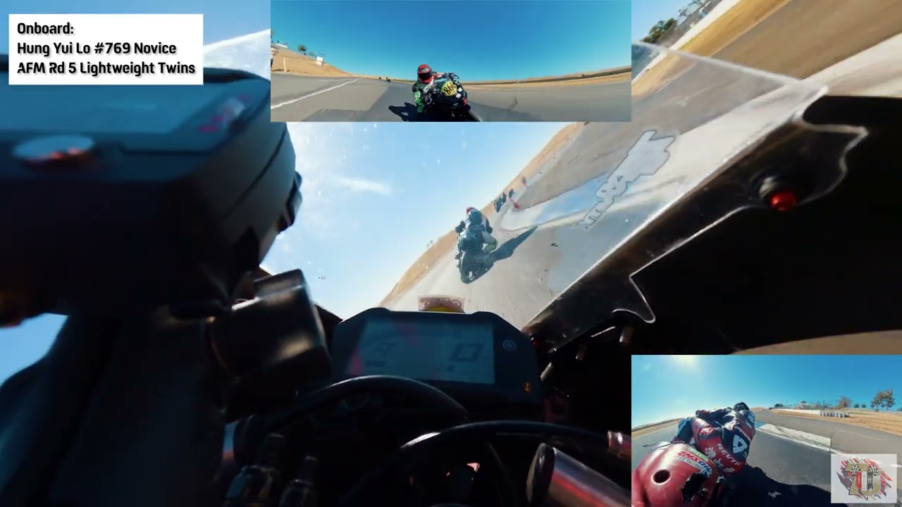 2024 AFM Round 5 | Lightweight Twins Novice | Thunderhill East | Yamaha R3