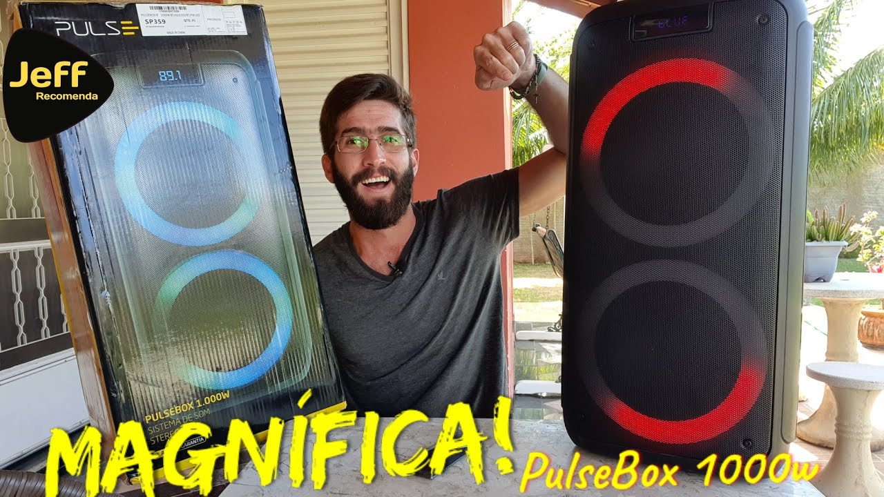 ESTUPENDO!😱 Caixa de Som TORRE PULSE PULSEBOX 1000W SP359 (Unboxing/Primeiras Impressões)